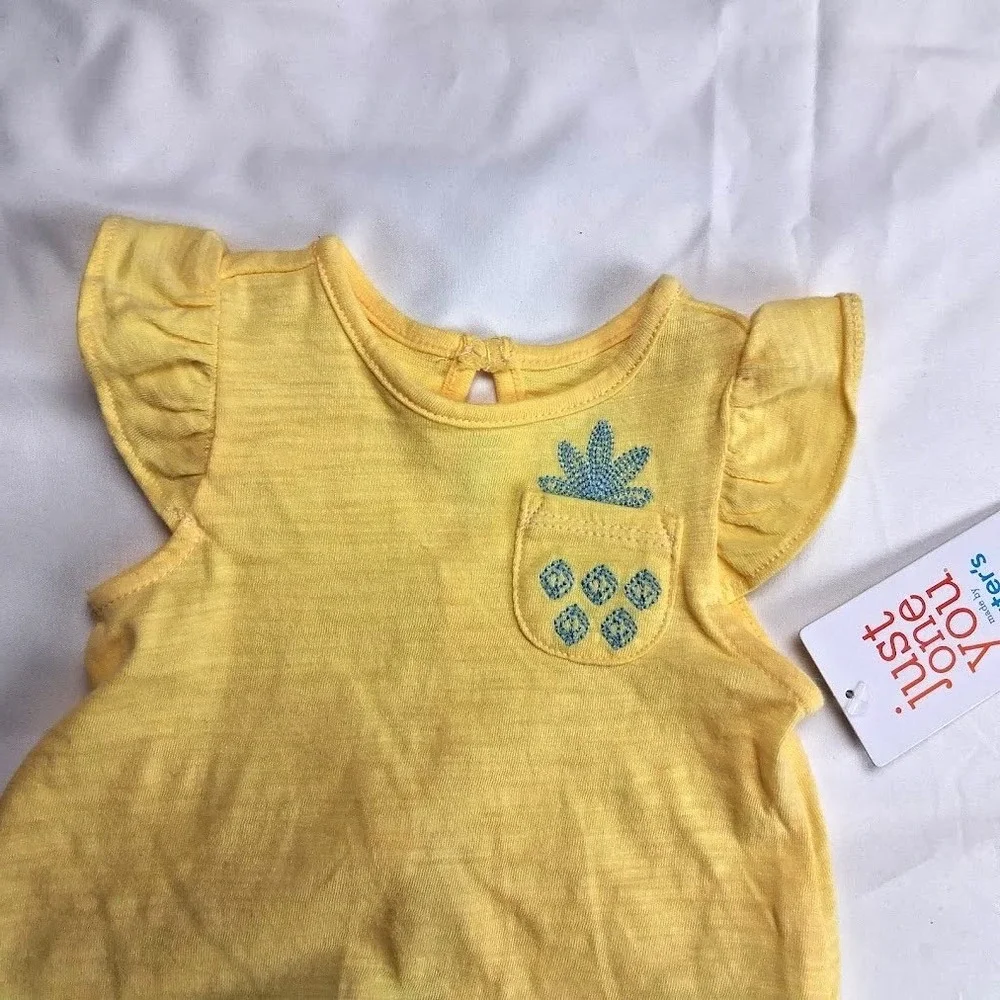 Carter's Baby Girl Newborn Outfit Dress Lot Pineapple Summer‎ Set NWT